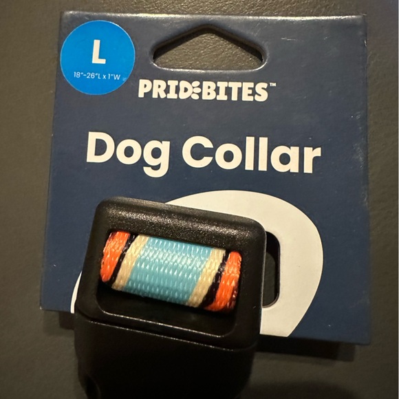 PrideBites Personalized Dog Collar, Size Large. - Picture 2 of 3